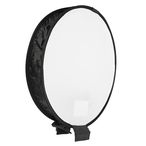 40cm Universal Portable Round Studio Softbox Photography Flash Diffuser Softbox For Nikon For Canon DSLR Camera Black & White